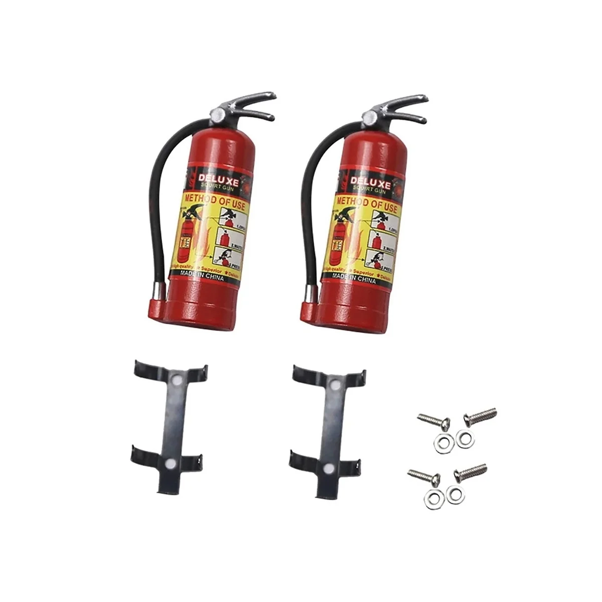 Fire Extinguisher Small - 2 قطعة طفاية حريق صغيرة حمراء