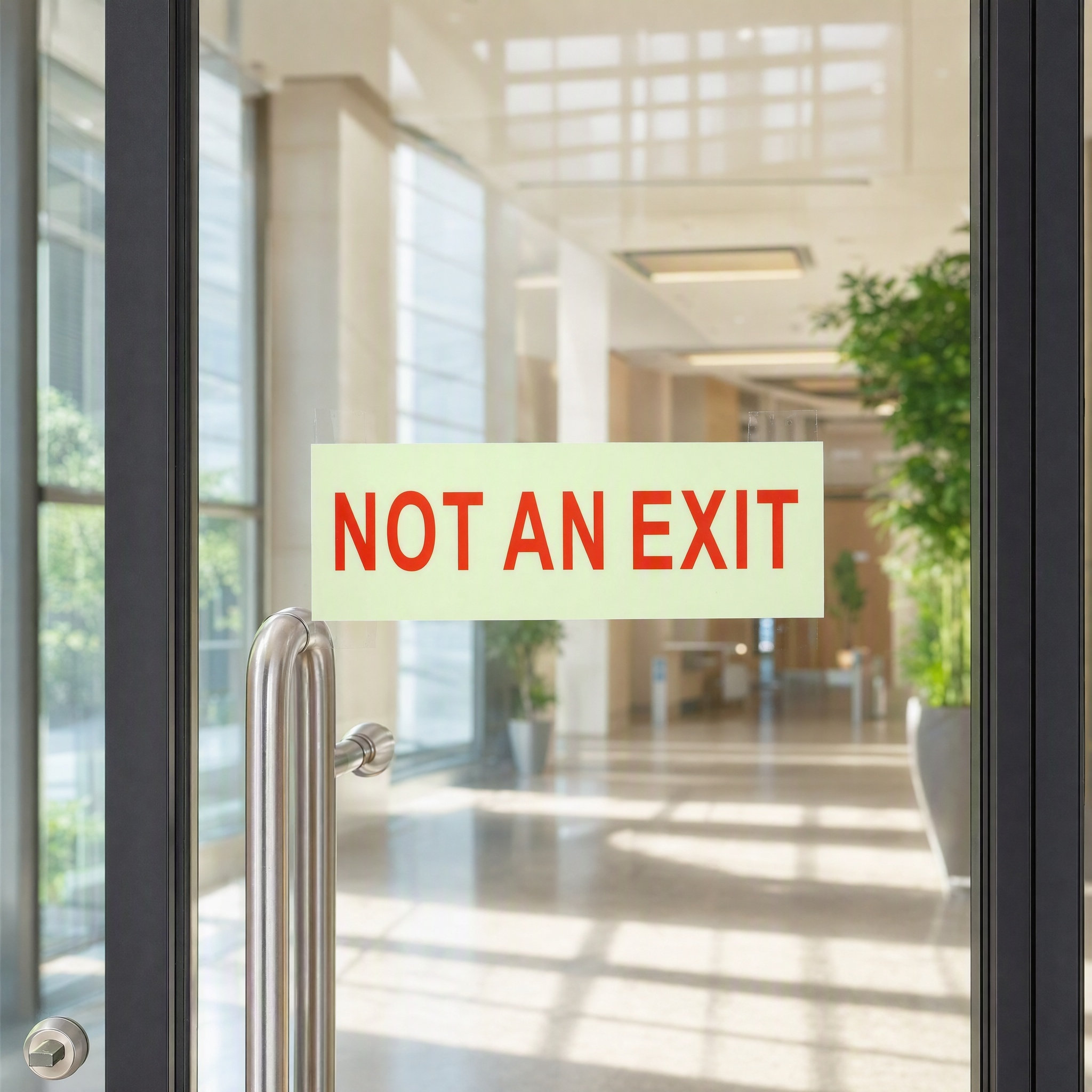 Emergency Exit Sign - قطعتان من لافتة 