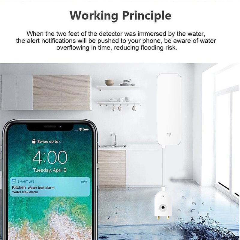 جهاز إنذار تسرب المياه SYW-Tuy - مراجعة Water Alarm Sensor وسعره