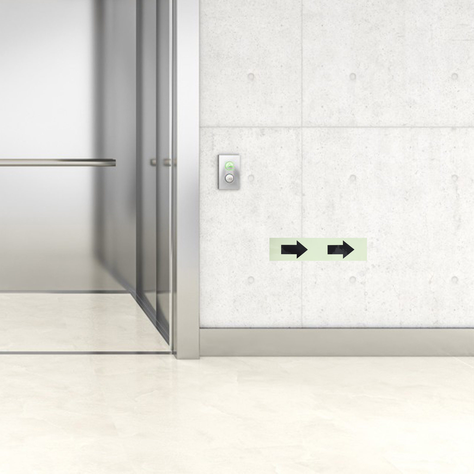 شريط سهمي يضيء في الظلام، ملصق - مراجعة Emergency Exit Sign وسعره