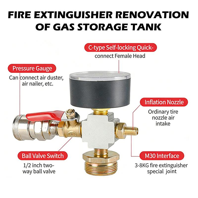 ● محول ضغط خزان الهواء الصغير، - مراجعة Fire Extinguisher Small وسعره